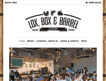 Tablet Screenshot of loxboxandbarrel.com